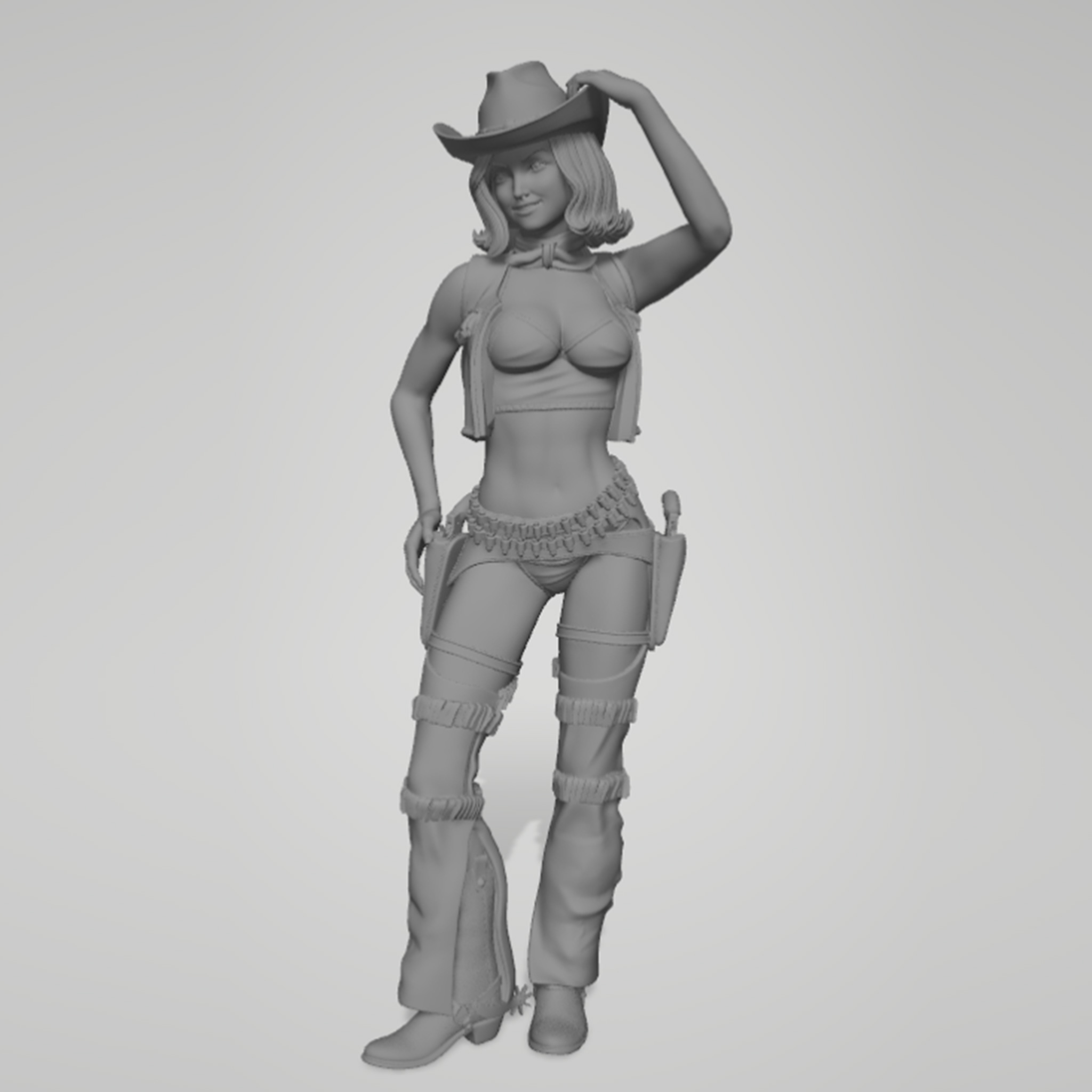 1/24 1/18 1/12 Menina Cowboy M - Model Kit Fantasy avaliação e preço