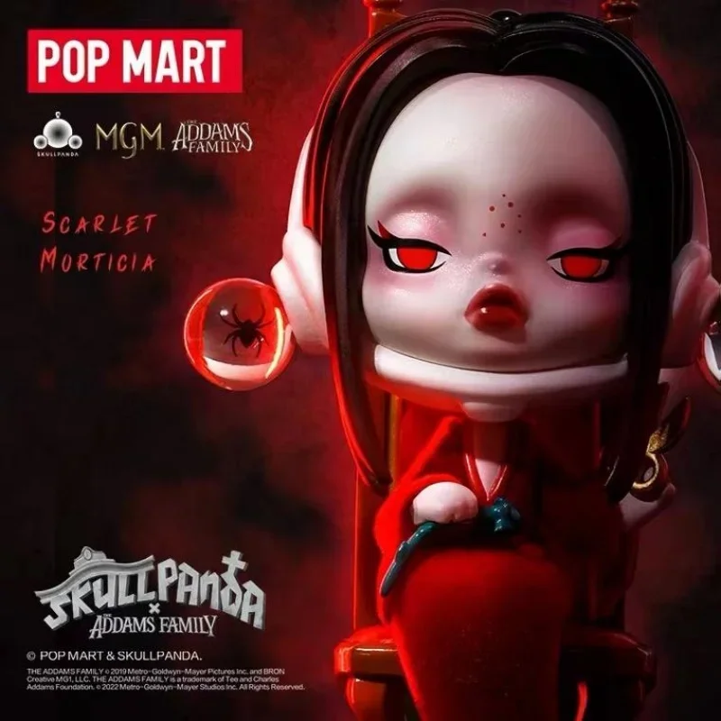Pop mart crânio panda addams f - Model Kit Anime Girl avaliação e preço