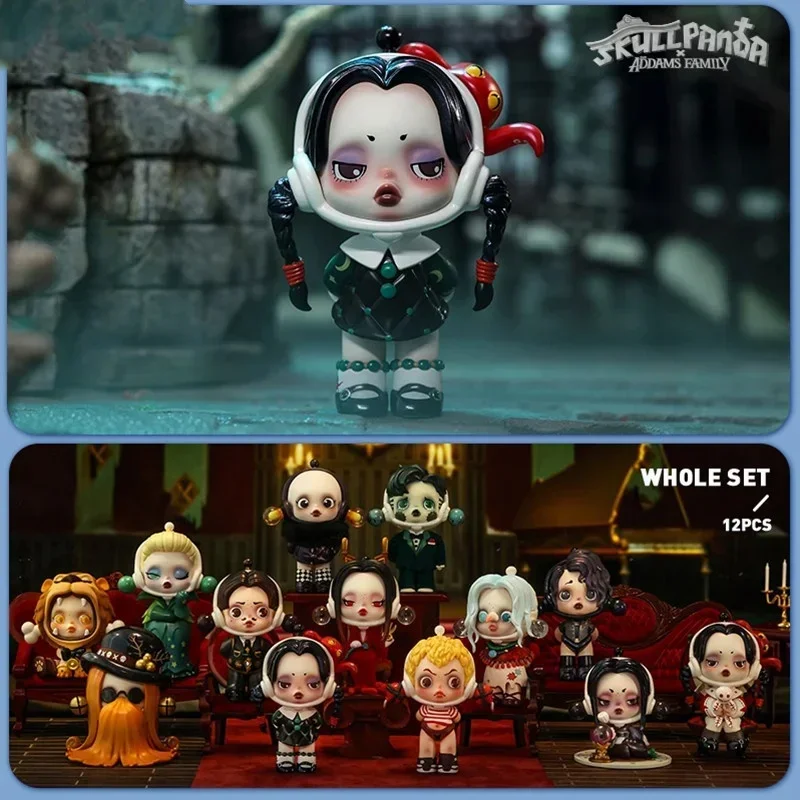 Pop mart crânio panda addams f - Model Kit Anime Girl avaliação e preço