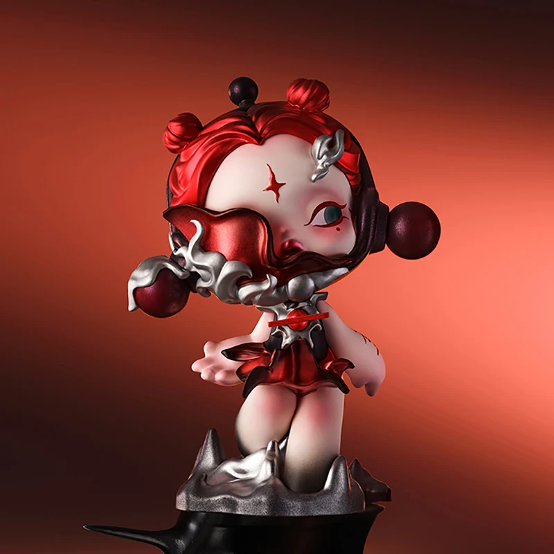 Pop mart crânio panda a série  - Model Kit Anime Girl avaliação e preço